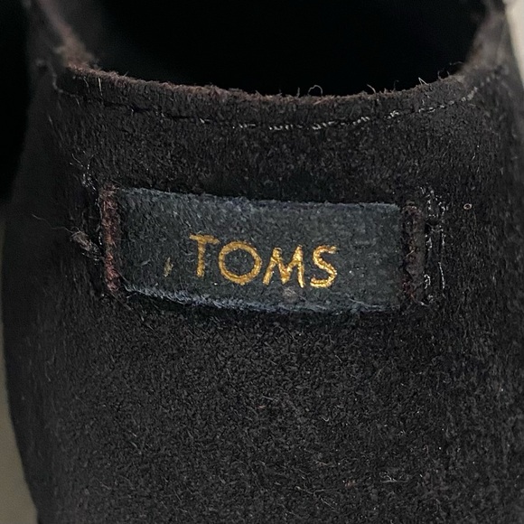 Toms Shaye Low Black Suede Loafers Women’s Size 9 Slip On - Picture 11 of 11